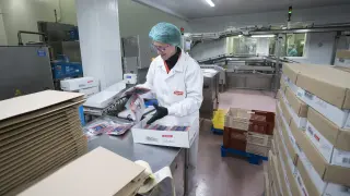 La planta de Espuña en Utrillas está especializada en loncheado y envasado de jamón.