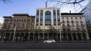Edificio de Correos y Telefónica en el Paseo de la Independencia de Zaragoza