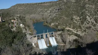 Imagen de la presa de los Toranes, en Albentosa.