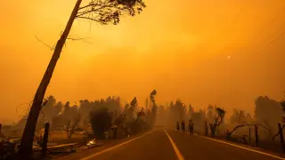 Continúan los incendios en centro y sur de Chile