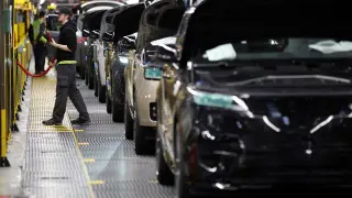 Planta de montaje de Jaguar Land Rover, del grupo Tata, en Solihull (Reino Unido)