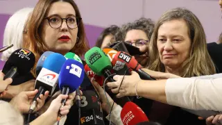 Rueda de prensa de Victoria Rosell y Ángela Rodríguez