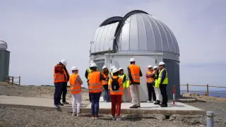 Una de las cúpulas de observación del centro astrofísico de Javalambre.