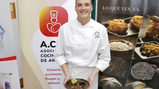 Aarón Melero, ganador del certamen gastronómico.