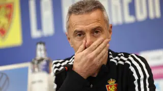 Foto de Fran Escribá, entrenador del Real Zaragoza