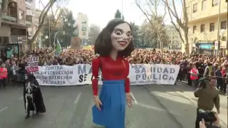 En una protesta multitudinaria en Madrid