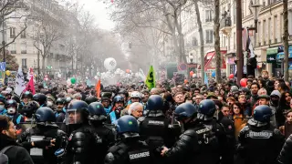 manifestaciones en Francia contra la reforma de las pensiones