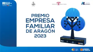 Cartel de Premios Empresa familiar de Aragón.