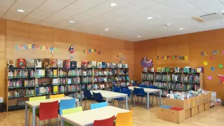Foto de archivo de una de las bibliotecas municipales de Huesca.