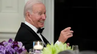 Joe Biden en una cena en la Casablanca el pasado sábado.