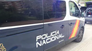 Furgón de la Policía Nacional