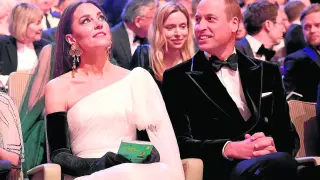 Kate Middleton y el Príncipe Guillermo en los premios Bafta