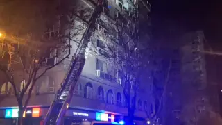 Incendio en el centro de Zaragoza