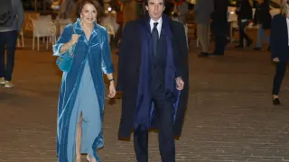José María Aznar junto a su mujer, Ana Botella