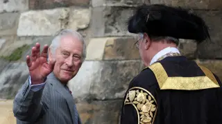 Foto de Carlos III de visita a Yorkshire
