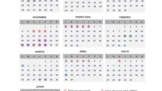 Calendario lectivo del próximo curso en Aragón