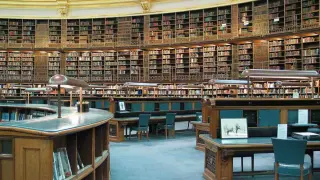 Sala de lectura antigua del Museo Británico. gsc