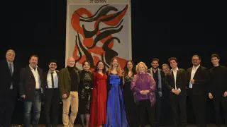 El tenor madrileño Jesús Hernández Tijera, último a la derecha, es uno de los diez ganadores del Concurso de la Europeo para Jóvenes Cantantes de Ópera del Teatro Lítico Experimental de Spoleto