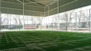 Nuevas pistas de pádel de la Ciudad Deportiva de Huesca.