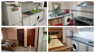 Los interiores de algunos de las casas más baratas para vivir en Zaragoza.