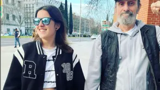 José Luis Gil junto a su hija, en el 'post' de Instagram.