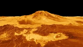 Posible volcán en Venus.