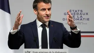 El Presidente francés Emmanuel Macron.