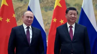 Vladimir Putin y Xi Jinping en una pasada reunión en 2022.