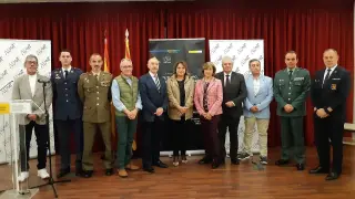 La delegada del Gobierno en Aragón, Rosa Serrano, en el acto de AEMET.