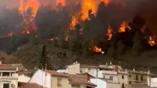 Incendio en Montant, Castellón.