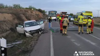 Accidente en la carretera N-122