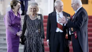 Ricevimento a Palazzo Bellevue per Re Carlo III e la regina consorte Camilla in visita in Germania
