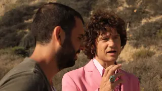 Alexis Morante y Bunbury, en el rodaje de un videoclip en 2012.
