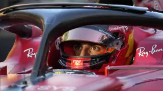 Carlos Sainz en el  circuito semi-urbano de Albert Park