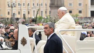 El papa Francisco, el Domingo de Ramos.