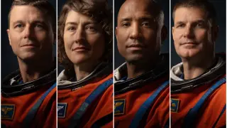 Los cuatro astronautas elegidos por la NASA