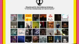 Carteles de los cortos del concurso internacional del 51HIFF.