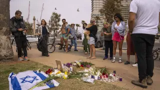 Tel Aviv - Il luogo dove Alessandro Parini, un turista italiano, è stato ucciso in un attacco palestinese