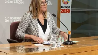 La consejera de Presidencia del Gobierno de Aragón, Mayte Pérez.