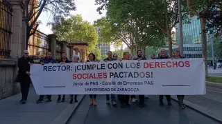 Los administrativos de la Universidad de Zaragoza harán paros y huelgas