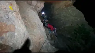 Tres escaladores rescatados de noche en los Mallos de Riglos