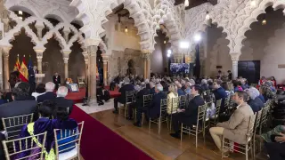 Acto institucional del Día de Aragón 2023 en el palacio de la Aljafería en Zaragoza