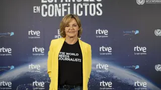 Almudena Ariza, en la presentación de 'Españoles con conflictos'.