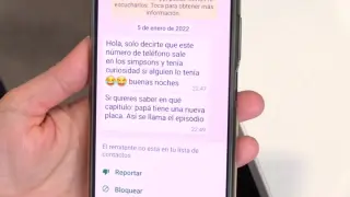 La empresa de telecomunicaciones InnaTic, de Alcantarilla (Murcia), recibe llamadas y mensajes de WhatsApp en los que se pregunta por “Spring Escudo” porque su número de móvil apareció en un capítulo de “Los Simpson” emitido por primera vez en España hace 21 años.