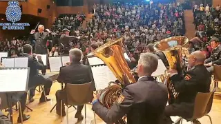 Concierto de la Banda Sinfónica de la Policía Nacional este miércoles en el palacio de Congresos de Huesca.