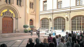 Espectáculo de danza contemporánea el pasado 23 de abril en el Edificio Pignatelli, sede de la DGA