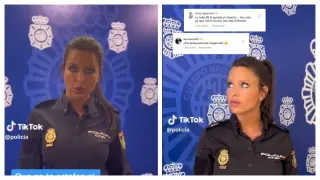 Vídeos publicados por la Policía Nacional