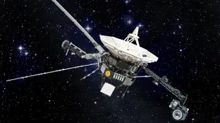 La nave espacial Voyager 2.