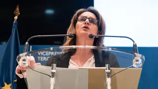 La vicepresidenta tercera y ministra para la Transición Ecológica y Reto Demográfico, Teresa Ribera