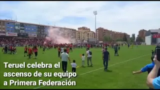 Teruel celebra el ascenso a Primera Federación